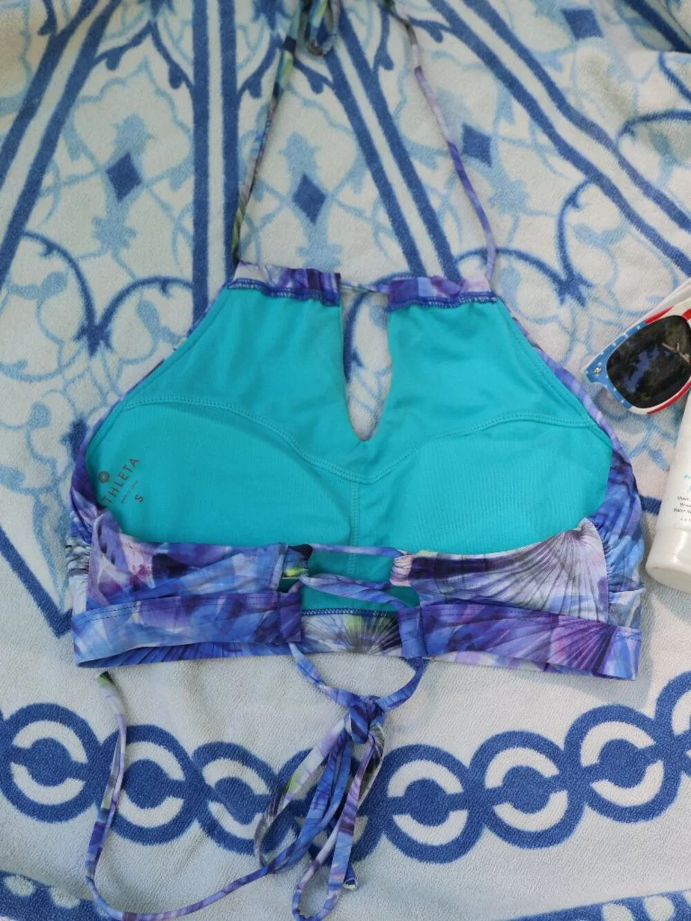 👙 Athleta Kailua High Neck Swim Bikini Top Swimwear